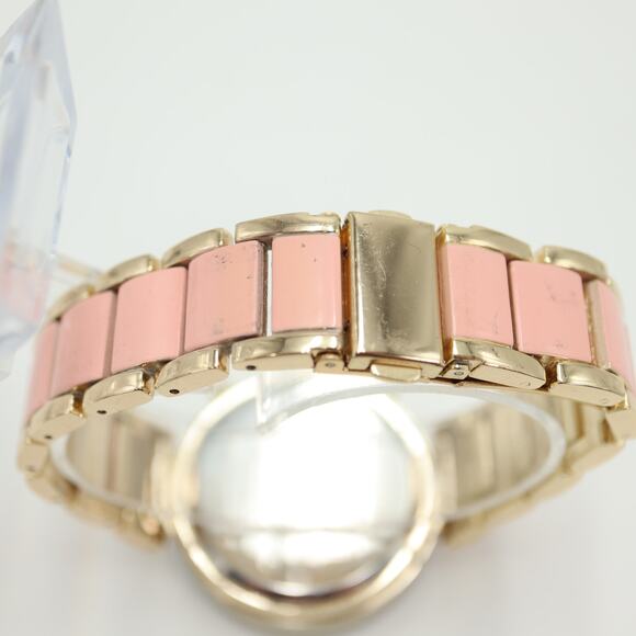 US POLO ASSN Ladies Pink Gold Tone Watch 40mm Jewel Bezel with New Battery - Picture 11 of 13